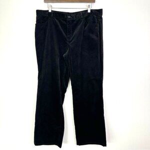 Talbots Velveteen Signature Boot Pants Black Size 16 Pieties